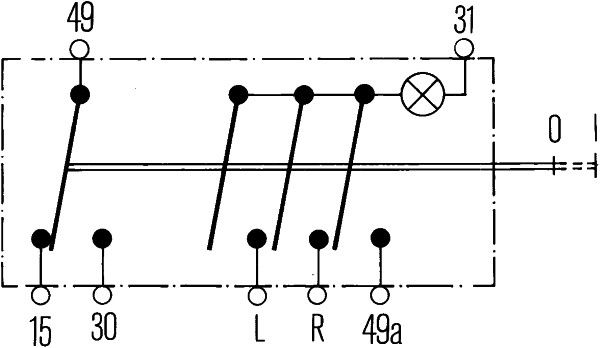 HELLA Warnblinkschalter 6HF 001 579-052
