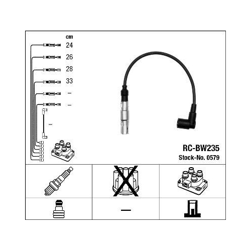 Ngk 0579 Zündleitungssatz für Bmw Mini