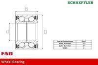 Schaeffler Fag 713 6403 90 Radlagersatz Vorderachse für Citroën Fiat Peugeot