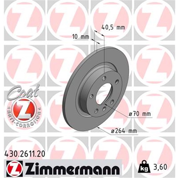 Zimmermann Bremsscheiben Beläge für OPEL Corsa D 1.4-1.6 Turbo Opc 1.7 hinten