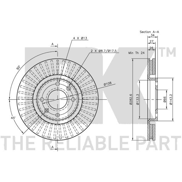 NK BREMSSCHEIBEN + BELÄGE VORNE + HINTEN CITROEN C3 C4 PEUGEOT 307