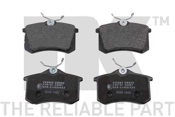 NK BREMSSCHEIBEN + BELÄGE HINTEN VW GOLF 4 POLO 9N AUDI A1 A3 TT LEON OCTAVIA