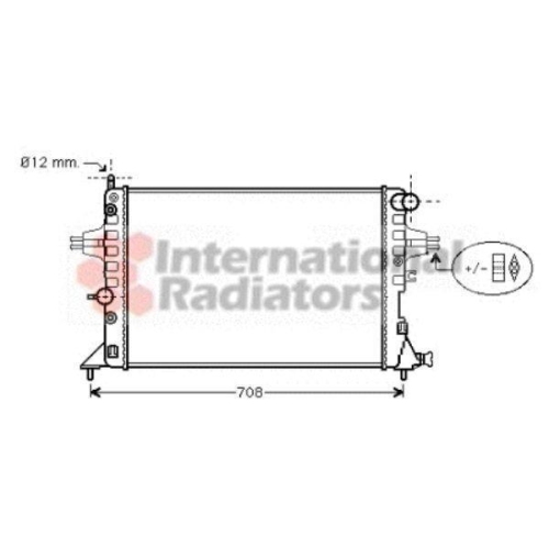 Van Wezel 37002254 Kühler Motorkühlung für Opel