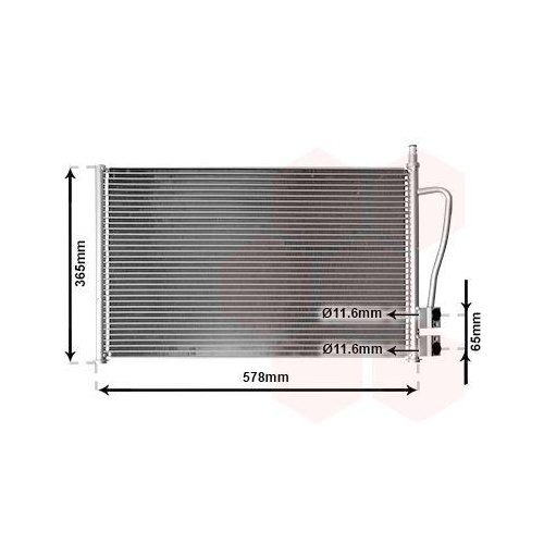 Van Wezel 18005328 Kondensator Klimaanlage für Ford