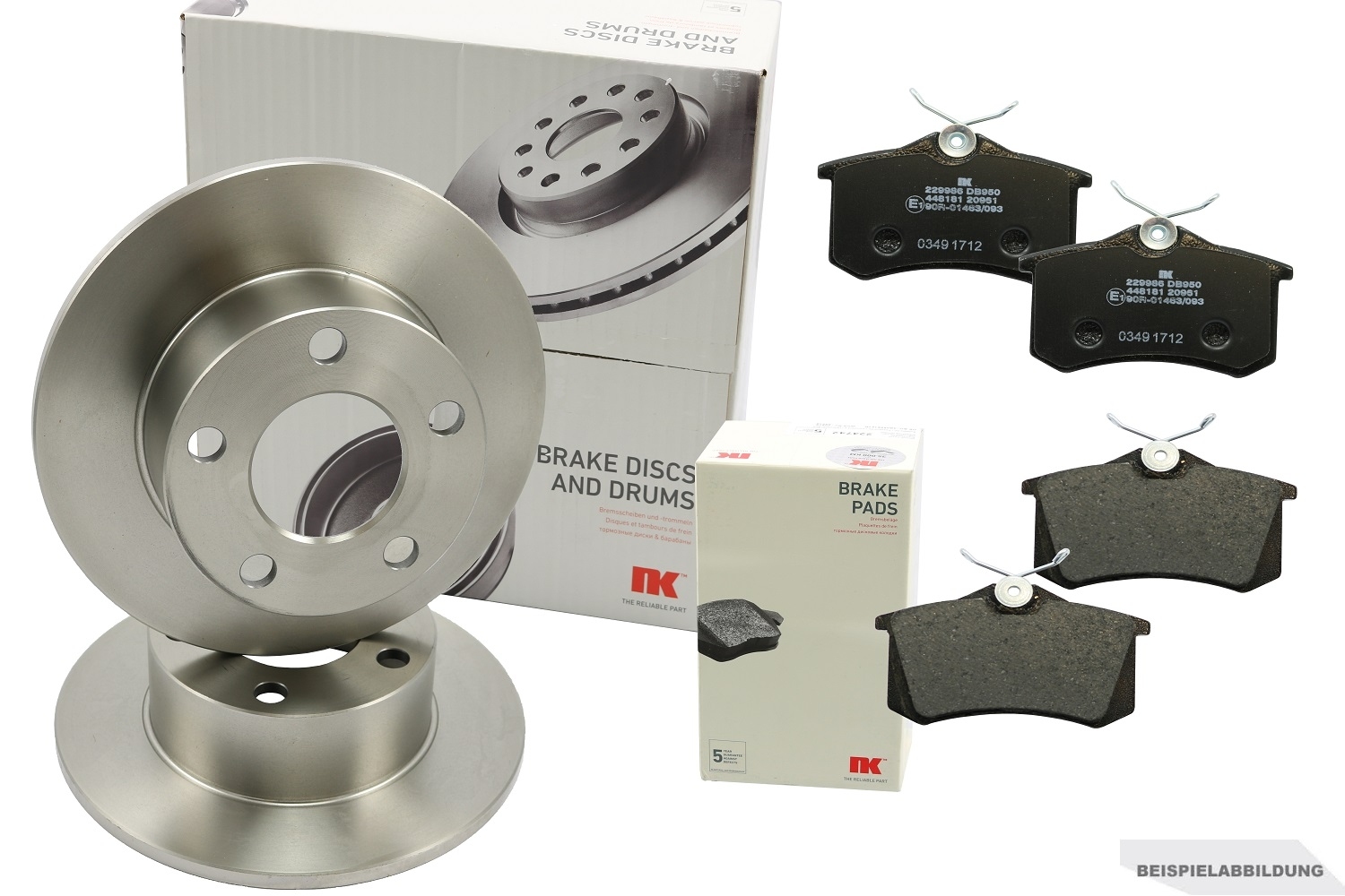 NK BREMSSCHEIBEN 247mm + BELÄGE HINTEN CITROEN C4 LA LC XSARA C2 C3 auch Pluriel