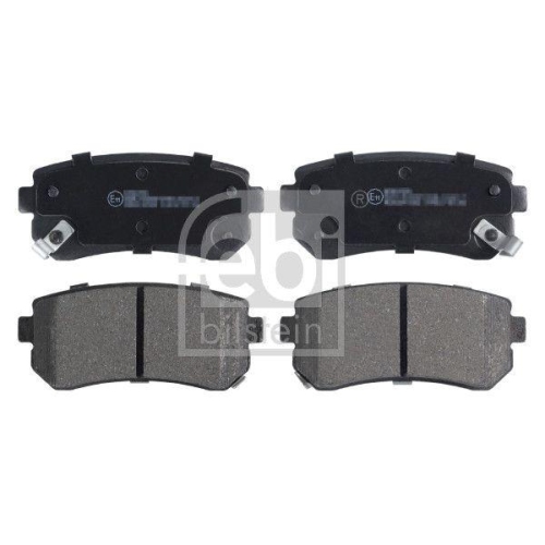 Febi Bilstein 116260 Bremsbelagsatz Scheibenbremse Hinterachse für Hyundai Kia