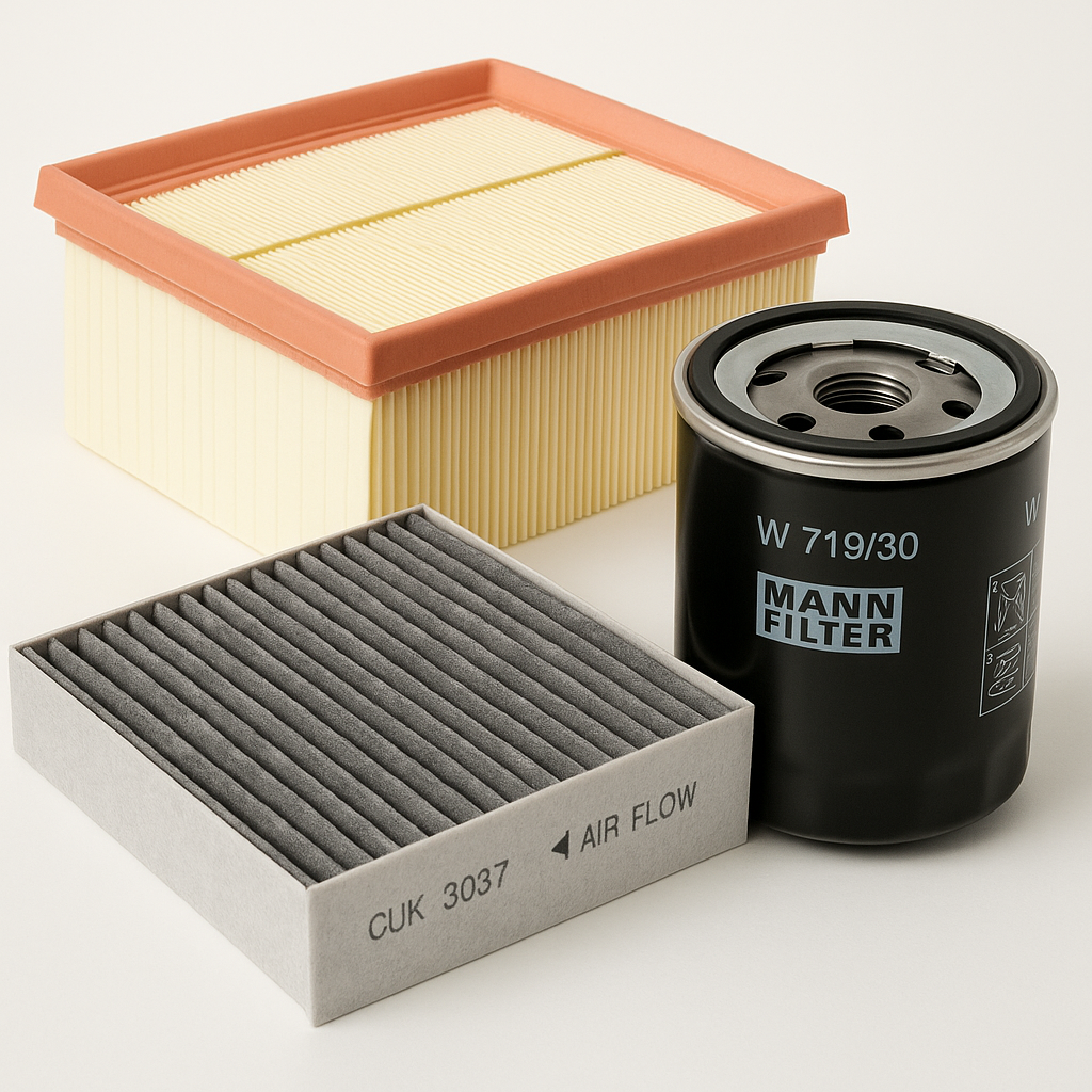 MANN FILTER INSPEKTIONSPAKET passend für 1.6+1.8+2.0 AUDI A4 B6 B7 8E EXEO 3R2