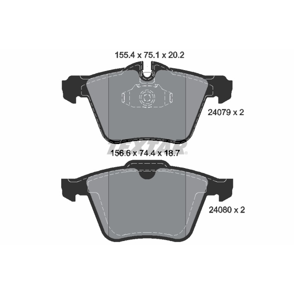 Textar Bremsscheiben 355mm Bremsbeläge vorne für JAGUAR S-Type Xf Kj Xk