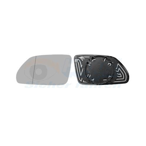 Van Wezel 5828835 Spiegelglas Außenspiegel Links für VW