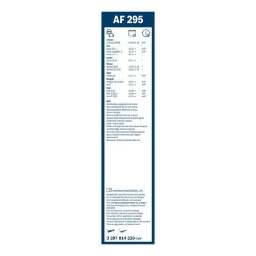 Bosch 3 397 014 220 Wischblatt Vorne