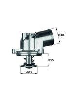 Mahle TI 21 87 Thermostat Kühlmittel für Audi Mercedes Benz Mercedes Benz VW