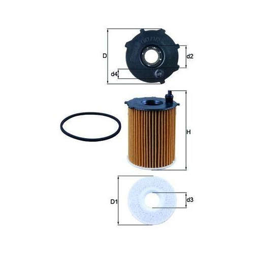 Knecht OX 171/2D Ölfilter für Bmw Citroën Fiat Ford Mazda Mitsubishi Peugeot DS