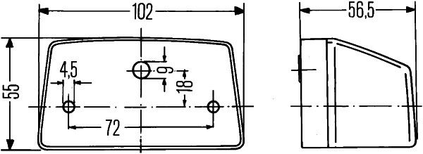 Original Hella Kennzeichenleuchte, R10W 2KA 003 389-061 FIAT 41822954