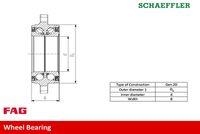 Schaeffler Fag 713 6109 00 Radlagersatz Hinterachse Vorderachse für Audi Porsche