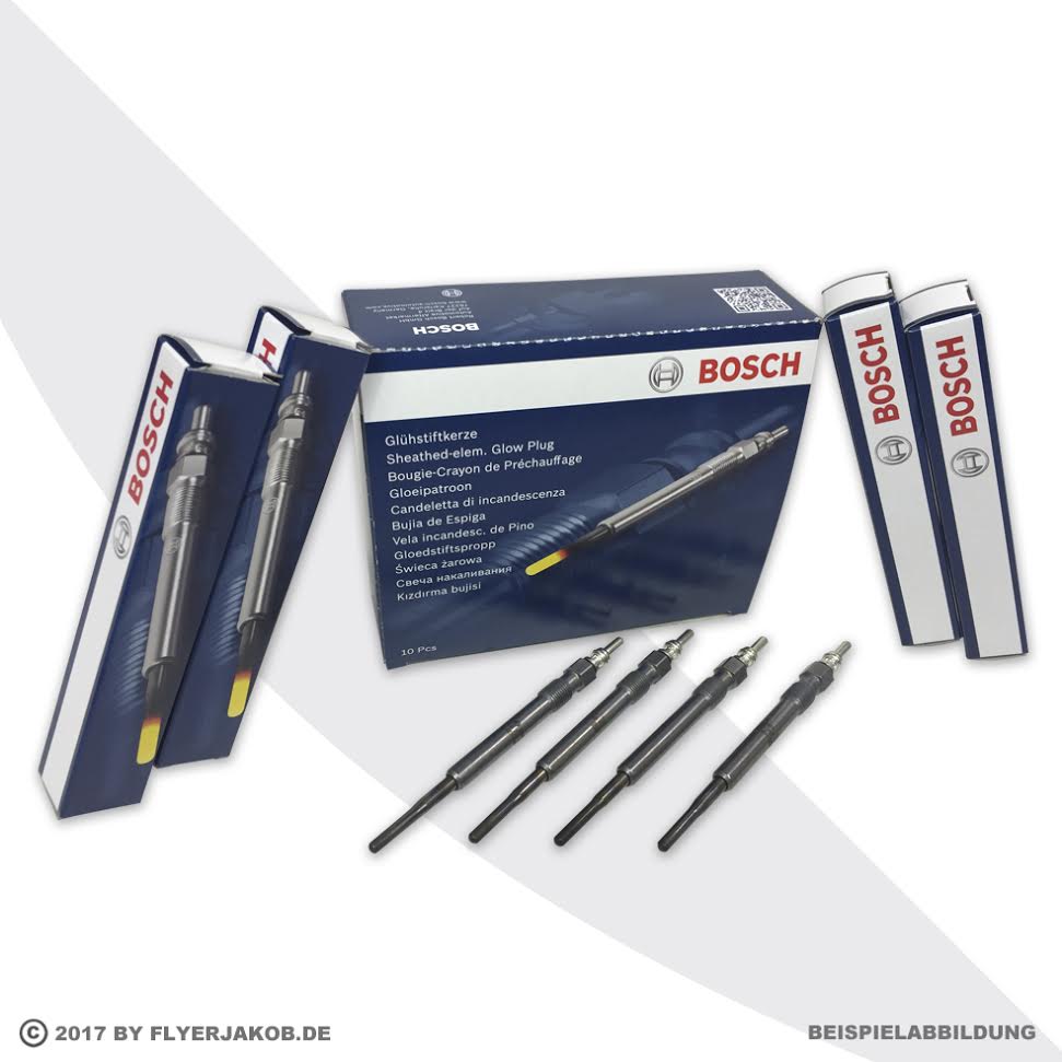 4x BOSCH GLÜHKERZEN DURATERM 0250201032 AUDI A4 SEAT IBIZA II VW CADDY PASSAT