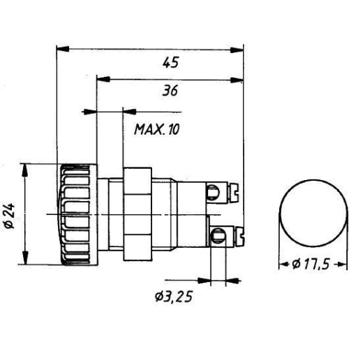 Hella 2AA 008 592-021 Kontrollleuchte für Schwarzmüller