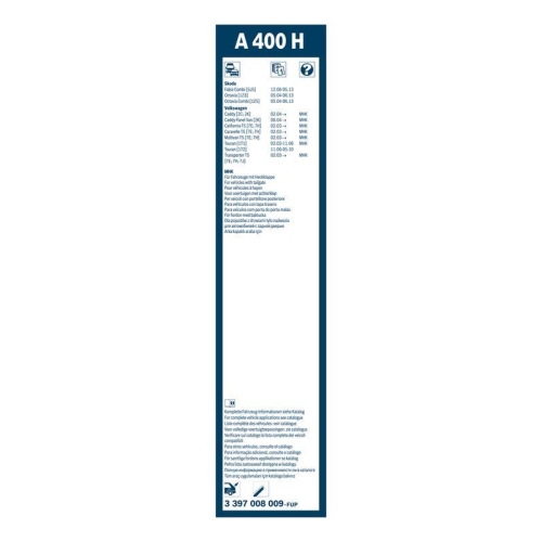 Bosch 3 397 008 009 Wischblatt Hinten für Skoda VW