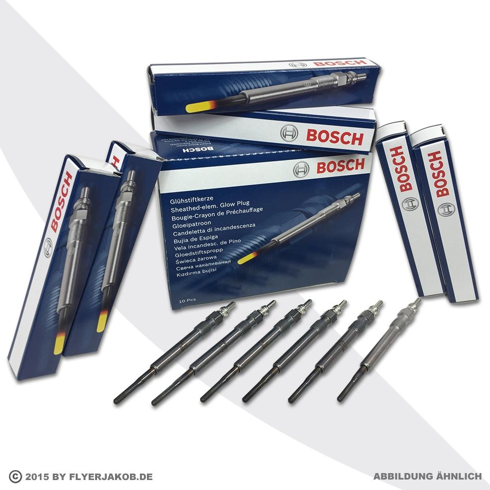 6 x BOSCH GLÜHKERZEN BMW E53 E83 E70 E71 E72 X3 X5 X6 3.0 Liter D-Motor