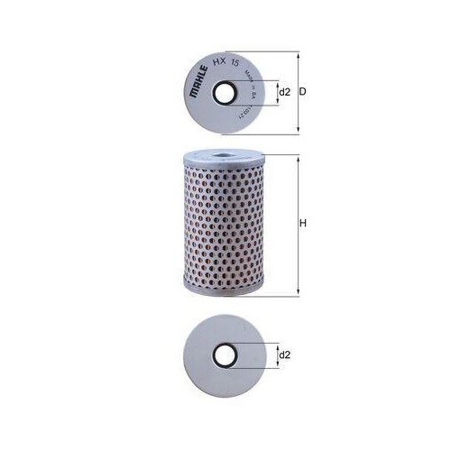 Mahle HX 15 Hydraulikfilter Lenkung für Daf Fiat Ford Hanomag Henschel Iveco Man