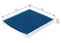 Bosch 0 986 628 630 Filter Innenraumluft für Man VW