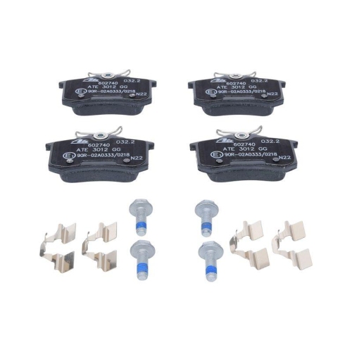 Ate 13.0460-2740.2 Bremsbelagsatz Scheibenbremse Hinterachse für Citroën Peugeot