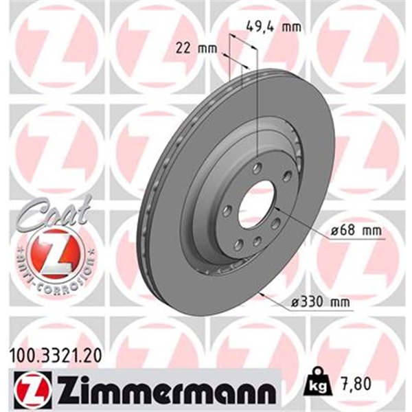 Zimmermann Bremsen  Bremsscheiben  Bremsbeläge für AUDI A6 (4F C6) vorne hinten