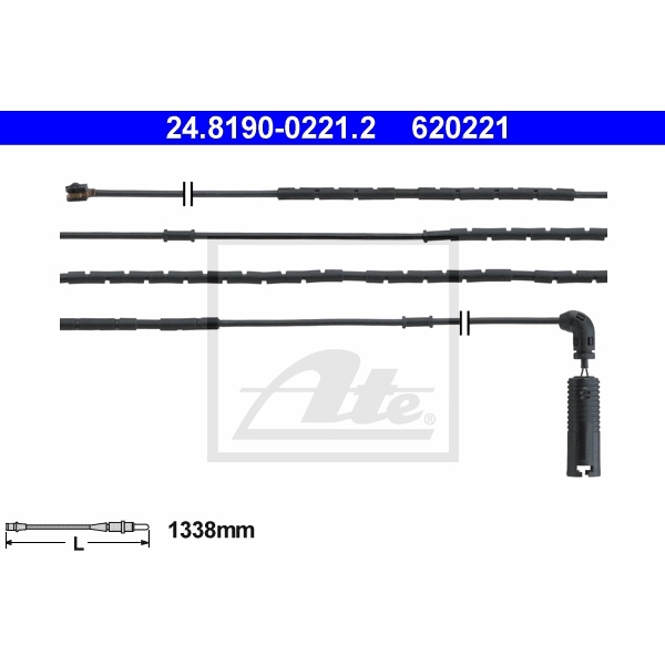 ORIGINAL ATE BREMSEN SET 2 BREMSSCHEIBEN 4 BREMSBELÄGE HINTEN