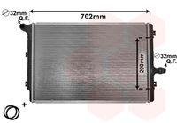 Van Wezel 58002208 Kühler Motorkühlung für Audi Seat Skoda VW Vag