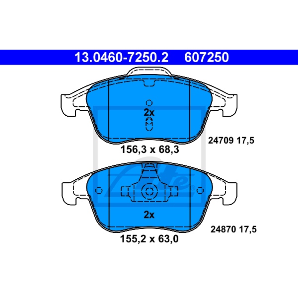 ATE Bremsscheiben 320Mm Beläge vorne Für Renault Laguna 3 Iii Talisman