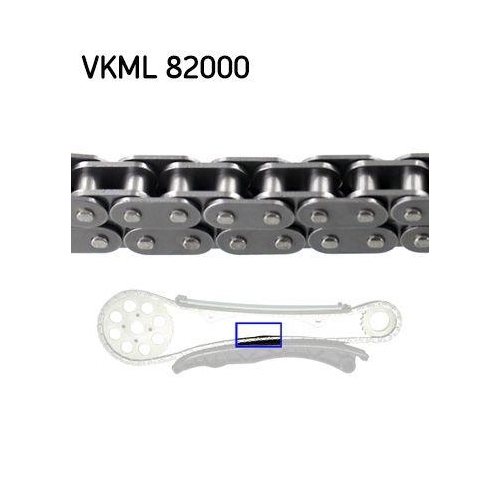 Skf VKML 82000 Steuerkettensatz für Alfa Romeo Citroën Fiat Ford Lancia Opel