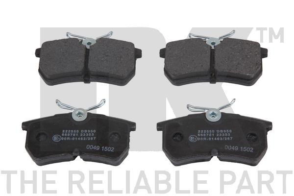 NK BREMSSCHEIBEN BELÄGE VORNE HINTEN passend für FORD FIESTA VI MK6