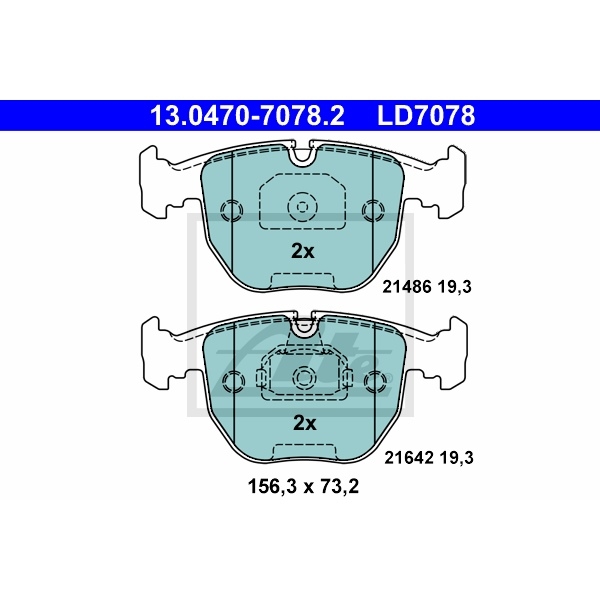 ATE BREMSEN SET 2 BREMSSCHEIBEN 4 CERAMIC BREMSBELÄGE VORNE BMW E39
