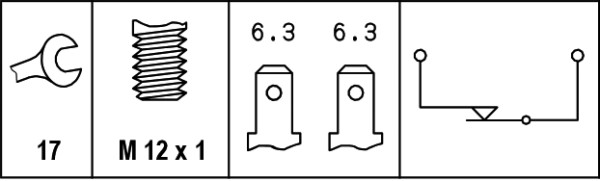 HELLA Bremslichtschalter 6DF 003 263-001