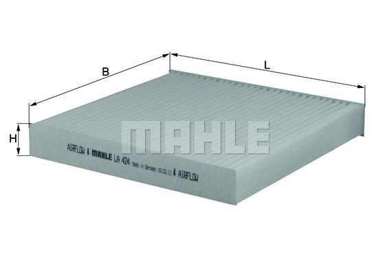 MAHLE/KNECHT Innenraumluftfiltereinsatz LA 424  