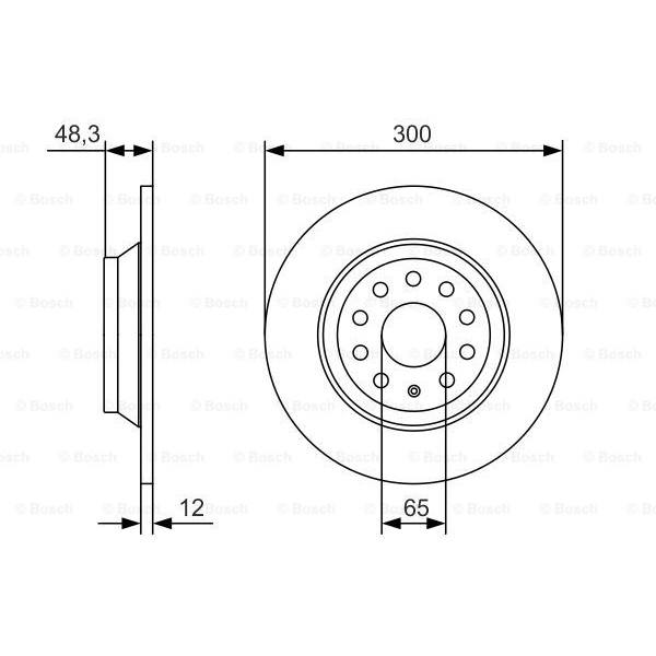 Bosch Bremsscheiben + Beläge hinten für SKODA Superb Combi 2.0 Tdi Style Dsg