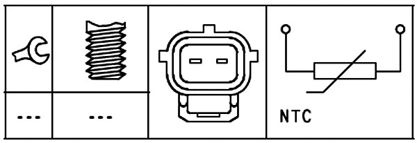 Original Hella Sensor, Kühlmitteltemperatur 6PT 009 309-571