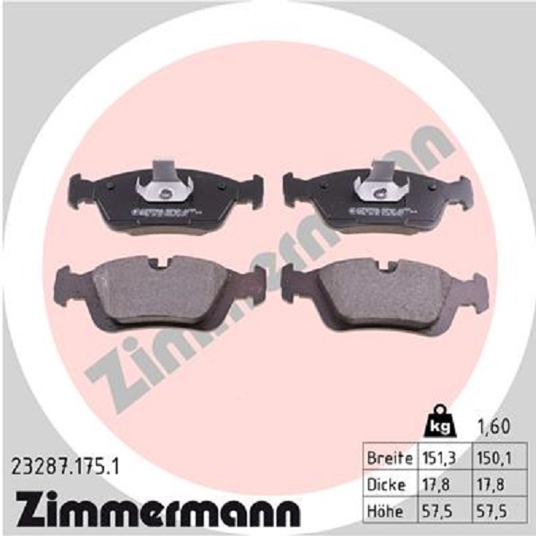 Zimmermann Bremse Bremsen Bremsscheiben Beläge Vorne Bmw Compact E36 316 I
