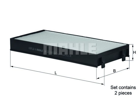 MAHLE/KNECHT Innenraumluftfiltereinsatz LA 221/S  