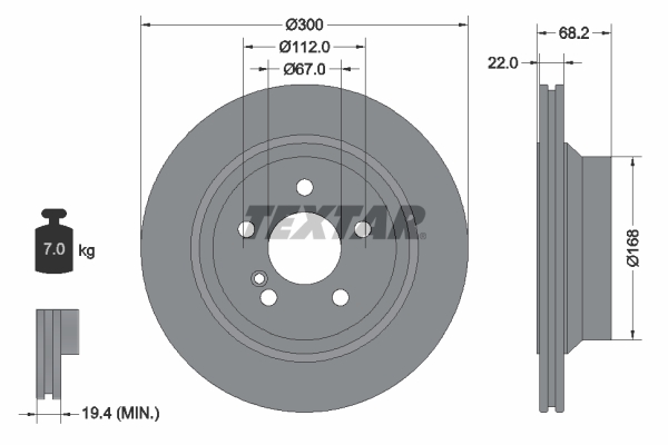 TEXTAR BREMSSCHEIBEN + BELÄGE HINTEN für MERCEDES E-KLASSE W211 S211 + CLS C219