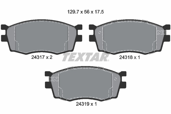 TEXTAR BREMSSCHEIBEN+BELÄGE VORNE + HINTEN HYUNDAI i20 ACCENT MC +KIA RIO JB