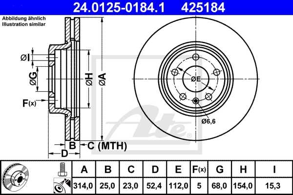 ATE Bremsscheiben + Beläge vorne + hinten Für Audi A4 B8 8K + A5 8T 8F