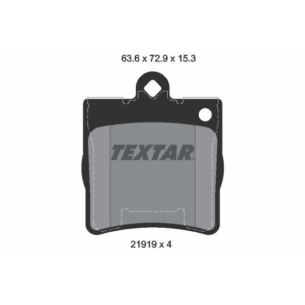 Textar Bremsenset hinten Bremsscheiben + Bremsbeläge für MERCEDES-Benz C-Klasse