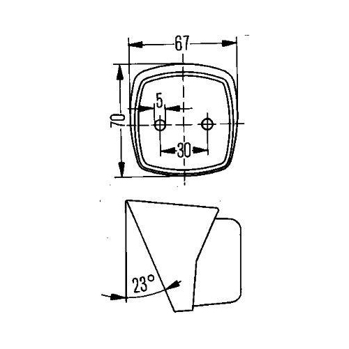 Hella 2PF 004 081-107 Positionsleuchte Links Rechts für Daf Hobbycar Hymer