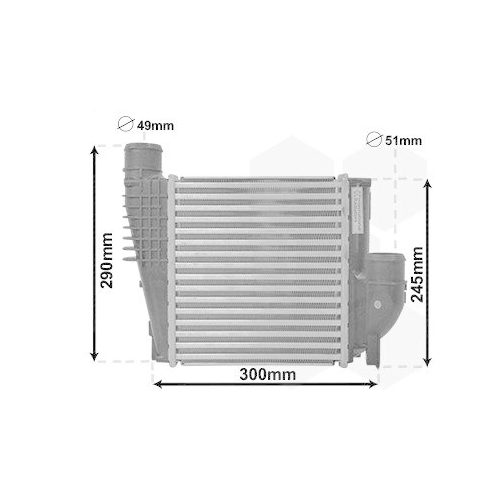 Van Wezel 40004385 Ladeluftkühler für Citroën Peugeot Toyota Citroën/peugeot DS