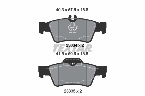 TEXTAR BREMSSCHEIBEN + BELÄGE HINTEN für MERCEDES E-KLASSE W211 S211 + CLS C219