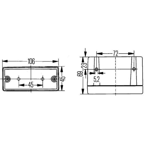 Hella 2NE 006 609-001 Nebelschlussleuchte Links Rechts für Audi Daf Iveco Scania