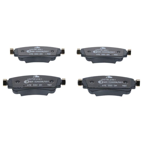 Ate 13.0470-2796.2 Bremsbelagsatz Scheibenbremse Hinterachse für Vag