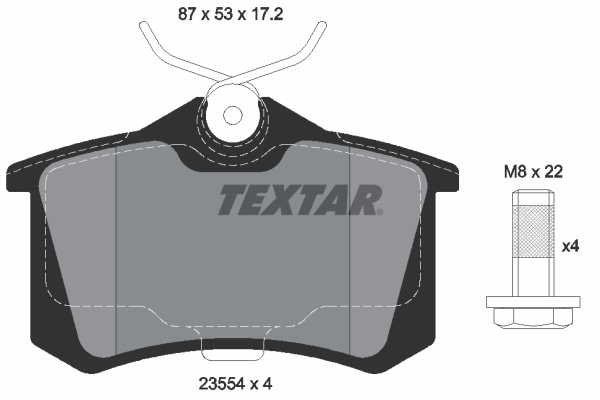Textar Bremsscheiben + Beläge für VW für SEAT für SKODA für AUDI hinten