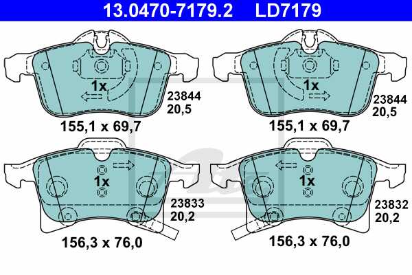 ATE Bremsscheiben 280Mm + Ceramic Beläge vorne Für Opel Astra H