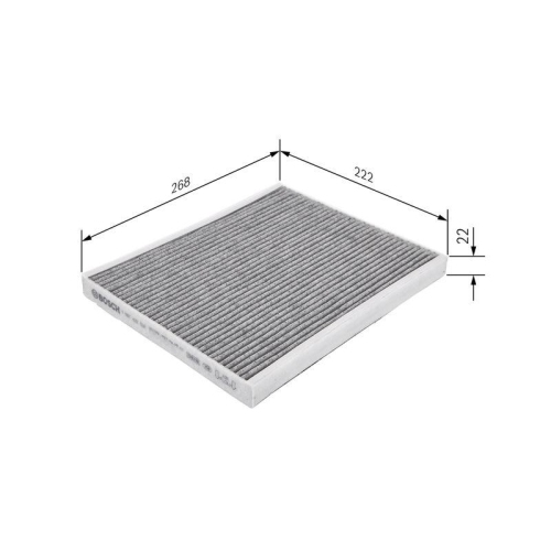 Bosch 1 987 432 537 Filter Innenraumluft für Alfa Romeo Fiat Gmc Opel Vauxhall